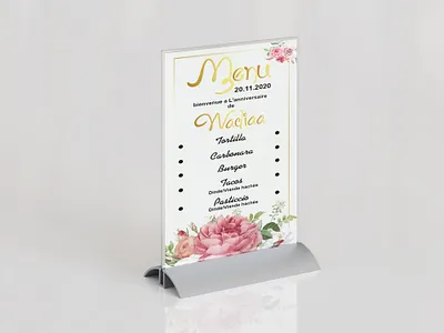 Birthday Menu Design – Party branding graphic design logo menu