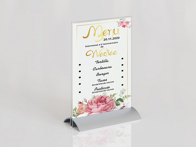 Birthday Menu Design – Party branding graphic design logo menu