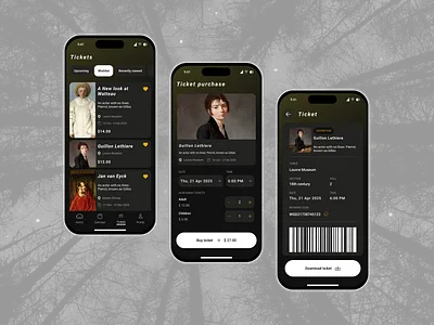 Event App - Mobile UI app design booking app event app event booking mobile design mobile screens mobile ui ticket app ui ui design ux ux design