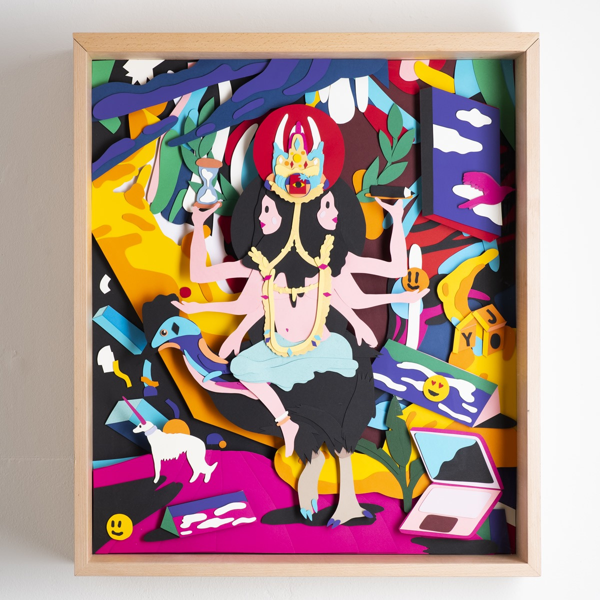 JOY | paper diorama | design diorama exhibition illustration paper art paper cutout