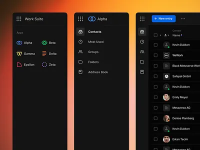Navigation System app branding button clean dark mode dashboard data design design system finance floating graphic design light mode logo sidebar navigation table ui ui design user interface ux