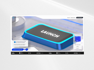 Dynamic 3D Website UI design 2024 3d animation c4d ferrstudio figma render ui