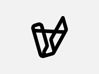 Letter V - Logo design, monogram, branding abstract logo branding design geometric logo icon illustration letter v letter v logo lettering logo logo design logotype minimalist logo modern logo monogram simple logo typography ui