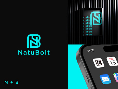 NB logo branding graphic design illustration logo typography