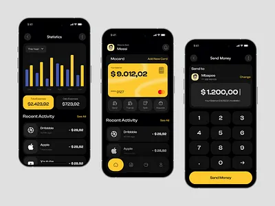 Finen - Finance Mobile App app app design finance finance app finance mobile finance mobile app manage manage money mobile app money money app top up transfer ui ui design