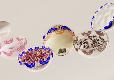 PACKAGING 3D DESIGN OF A YOGURT 3d branding package packaging design yogurt