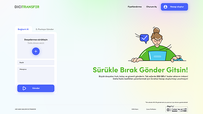 Dicitransfer app branding design flat graphic design illustration logo minimal ui ux
