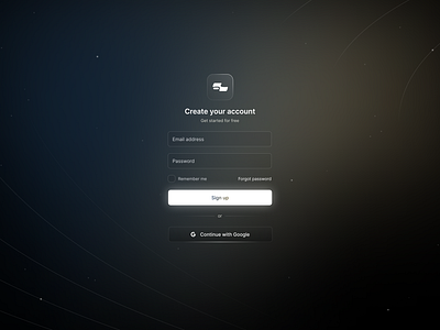 Sign-up Screen ✨ signup ui universe