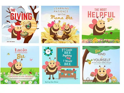 Bee Book Series by Corey Anne Abreau books canva graphic design illustration kids