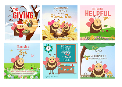 Bee Book Series by Corey Anne Abreau books canva graphic design illustration kids