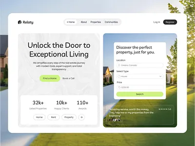 Real Estate Landing Page airbnb apartment architechture building home building home living hotel house house rental interior design landing page property property website real estate real estate agency real estate landing page real estate website residence skyscanner web design
