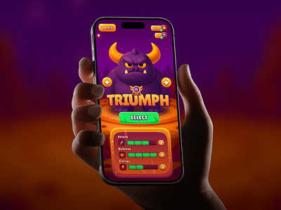 Character Selection UI app app design game game interface gameui illustration mobile mobile game mobile ui playful rpg game ui ui design ui game uiux