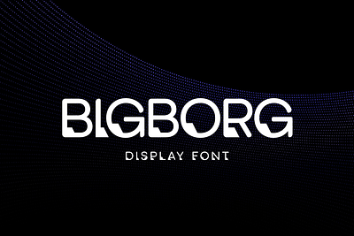 Bigboarg Display Font cyber font fonts letter modern robotic technology typography