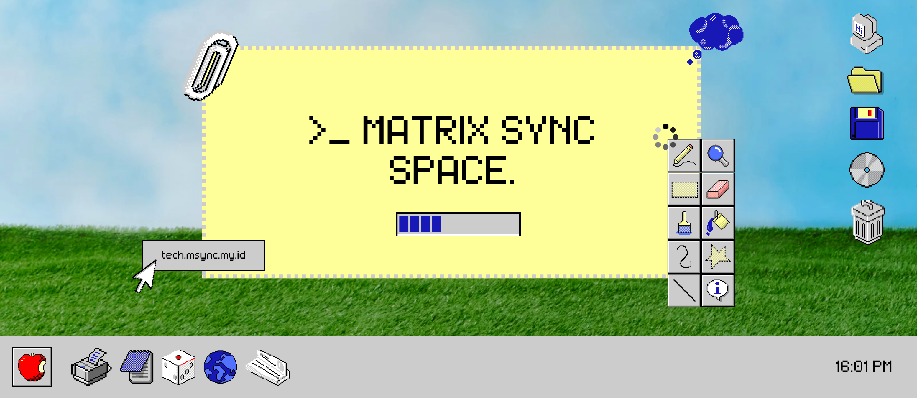 Windows XP Design Model : Matrix Sync. animation branding graphic design