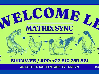 Pecel Lele Design : Ga Jual Lele. (Matrix Sync) 3d animation branding graphic design logo