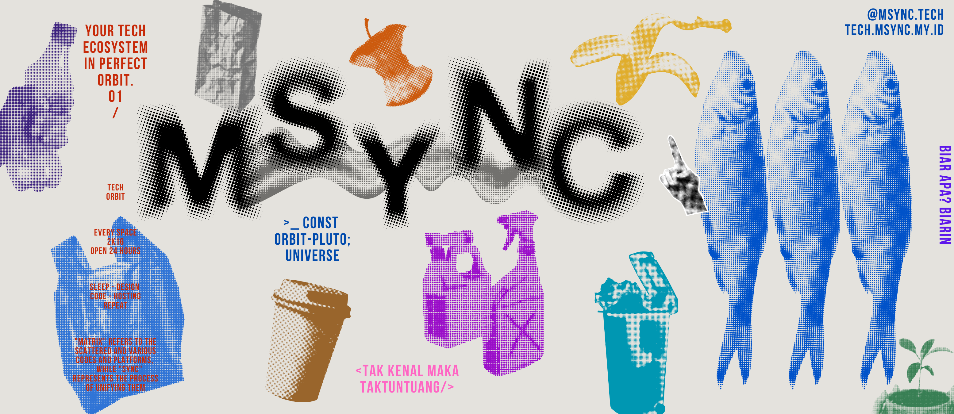 Two Tone Halftone Model Design : Matrix Sync 3d animation branding graphic design logo motion graphics