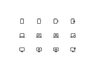 Device Icons 💻 computer cloud computer ethernet device icons icon icon design icon library icon pack icon set iconography icons laptop settings smart phone 02 smart phone 03 smart phone 04