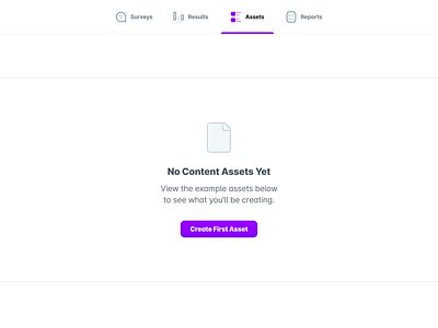 UserEvidence Content Assets Empty State app assets b2b button content cta design empty flat illustration minimal saas state ui userevidence ux web