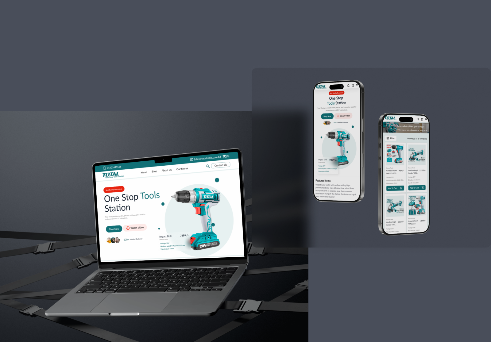 🎉 Client Project: Total Tools BD website Redesign client project ecommerce responsive design tools website ui ux webdesign