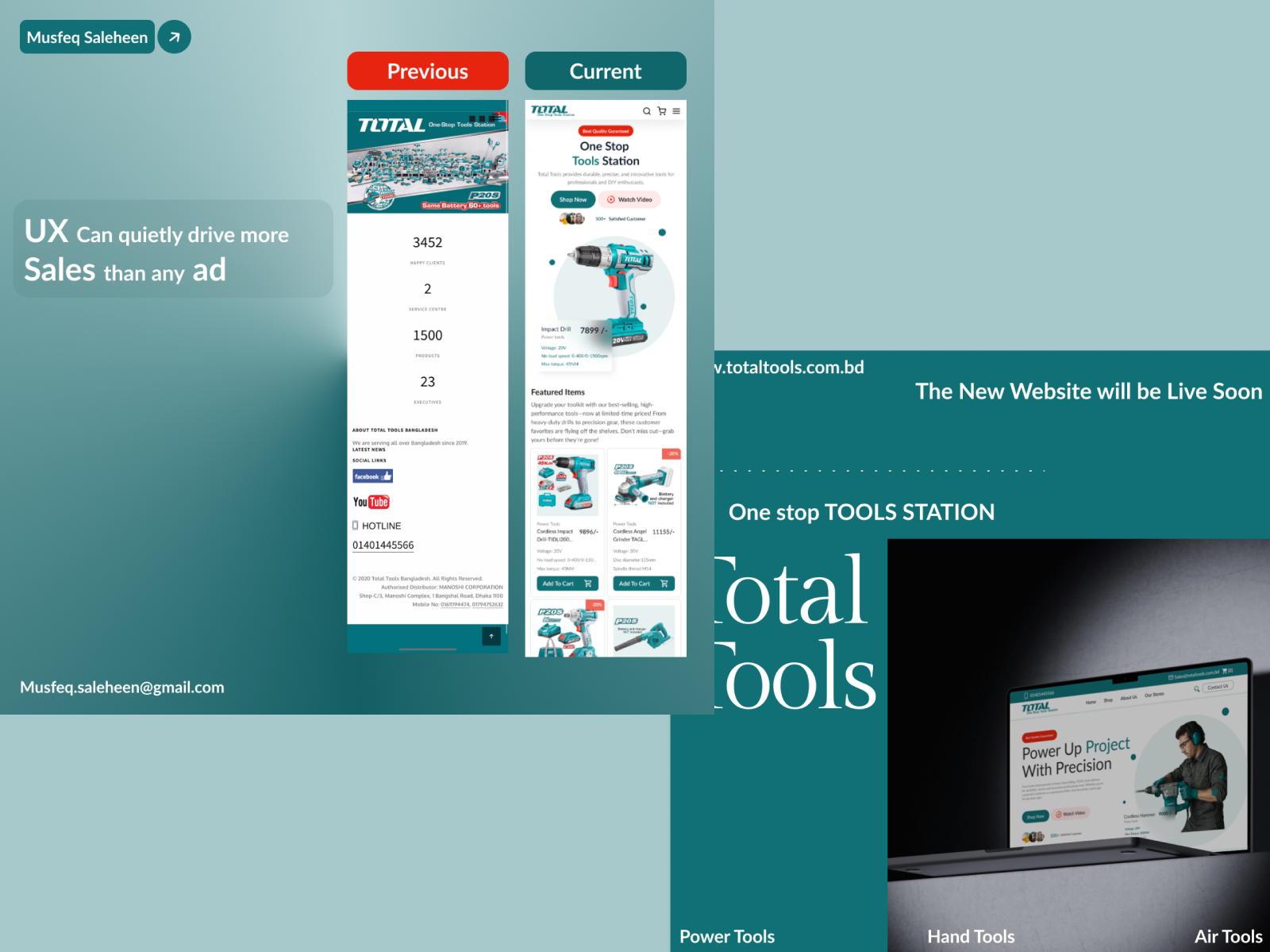 Example of Responsive Landing Page/ Website Design