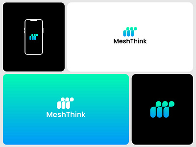 MeshThink Logo for IT consulting firm b2b tech branding branding digital consulting it consulting logo it logo inspiration it solutions logo logo for it firm minimal tech logo modern logo software company logo tech company logo tech consulting brand technology logo design