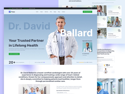 Doctor - Medical Landing doctor doctor medical envytheme landing page medical ui uidesign ux uxdesign web design webdesign