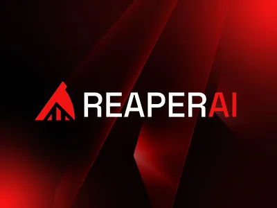 ReaperAI - Aggressive Growth Logo for AI Tool Analytics Platform ai brand concept ai logo axe logo branding defi logo fintech logo futuristic logo growth logo leverage logo logo design modern logo reaper axe reaper logo smart tech logo designer startup identity tech logo tech startup web3 identity expert web3 logo