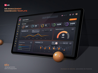 HRAD | Admin Dashboard admin dashboard design dashboard design design figma hr management system landing page product design ui ui design ux ux design web app design web application