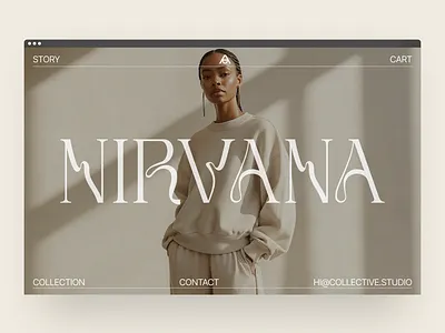 NIRVANA | Women's Fashion E-Commerce website header design ecommerce ecommerce design ecommerce header ecommerce hero header ecommerce website ecommerce websites fashion ecommerce fashion store header header design hero design hero header hero header design shopify ui web design women fashion women fashion ecommerce womens fashion womens fashion store