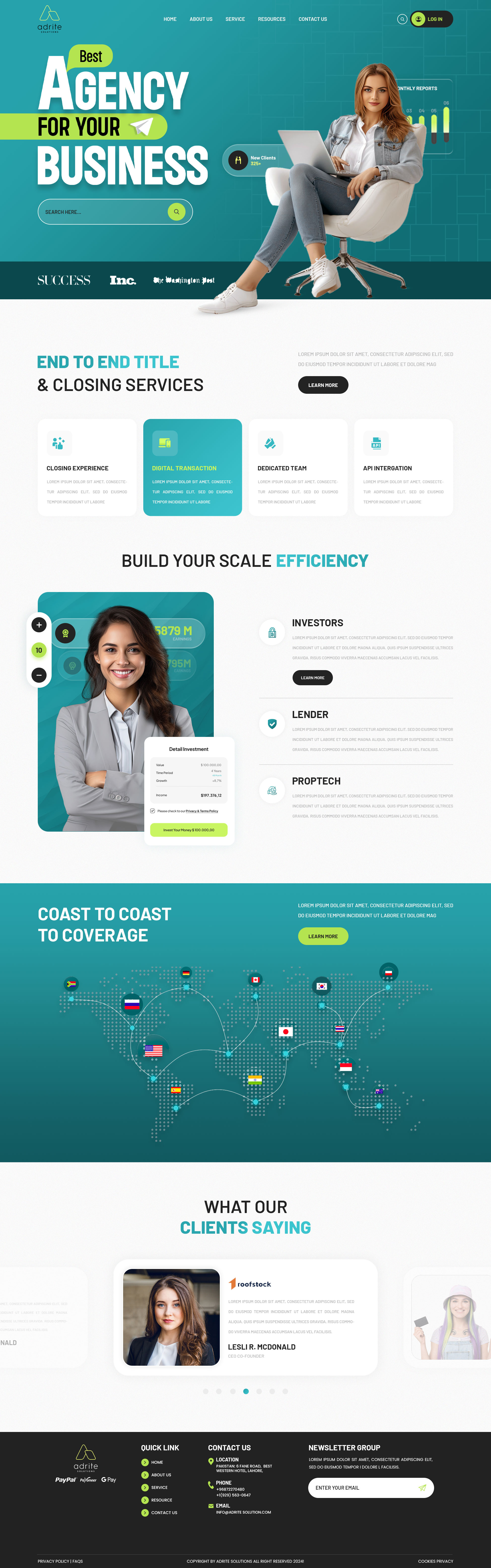 Example of 1 Home And 5 Pages Website Design