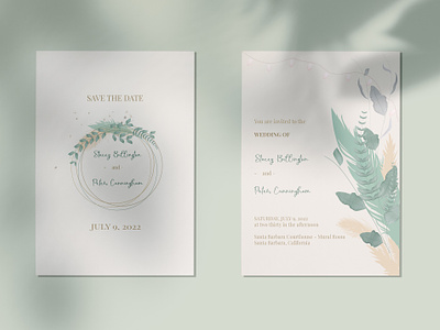 Wedding invitation design design graphic design illustration invitation design vector wedding