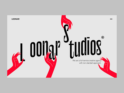LOONAR STUDIOS (loader) agency animation corporate website creative loader minimalist visual design web design