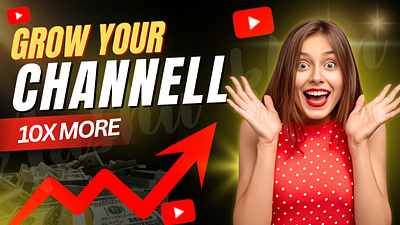 Grow YouTube Channel Thumbnail design graphic design graphicdesign thumbnail thumbnaildesign thumbnails youtube youtubethumbnail youtubethumbnaildesign