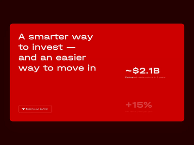 Investment section animation concept design realestate ui uidesign
