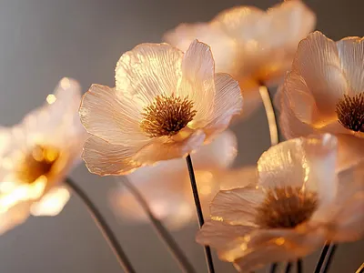 Whispers of Glass — A Bloom Beyond Nature ai art art direction cinematic lightning glass flower