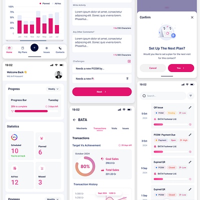 SaaS-Based Visit Planner – Smart Scheduling UI appointment calendar dashboard planner planner app productivity saas saas ui schedule ui service ui tracker visit planner