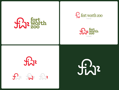 Zoo logo brand branding design elegant elephant elephant logo graphic design logo logo design logo designer logodesign logodesigner logotype modern monogram rebranding redesign zoo zoo logo