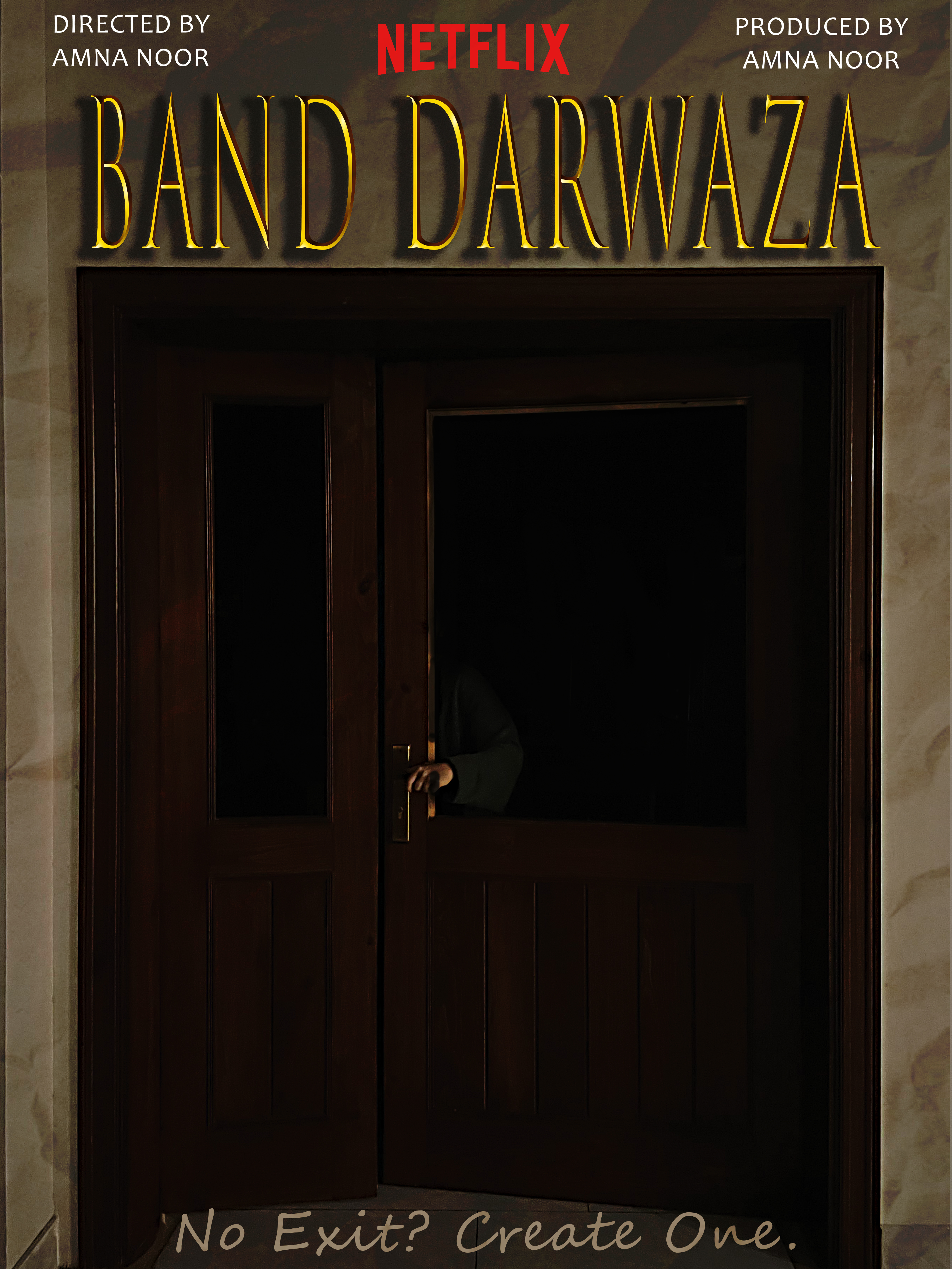 Band Darwaza – Indirect Concept Poster Design academic projects adobe photoshop branding conceptual design conceptualposter creativeprocess darkmoodaesthetic designinspiration experimental expressive design filmtv related creative work graphic design indirect marketing mood heavy visuals netflixposter poster design
