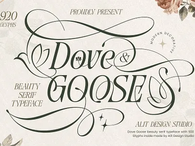 Dove and Goose Typeface design font fonts letteing typeface