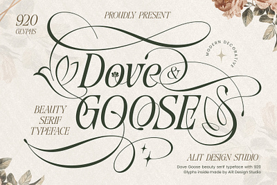 Dove and Goose Typeface design font fonts letteing typeface