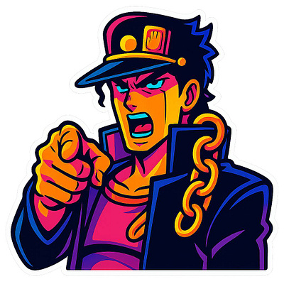 Стикеры с персонажами аниме animation graphic design