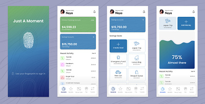 Banking Mock android app banking design figma mobile ui ux