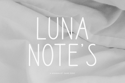 Luna Notes A Minimalist Sans boho font branding branding font design graphic design logo font minimalist font modern font modern sans serif font sans serif typeface typography