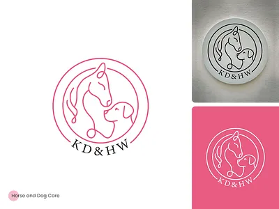 Horse & Dog Care logo animal logo clean logo creative logo design dog care horse care line art logo logo logo design logo designer minimal art logo minimal logo modern logo one line art pet branding pet care pet logo unique logo vector logo vet logo
