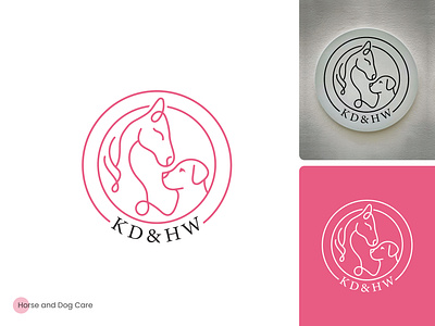 Horse & Dog Care logo animal logo clean logo creative logo design dog care horse care line art logo logo logo design logo designer minimal art logo minimal logo modern logo one line art pet branding pet care pet logo unique logo vector logo vet logo