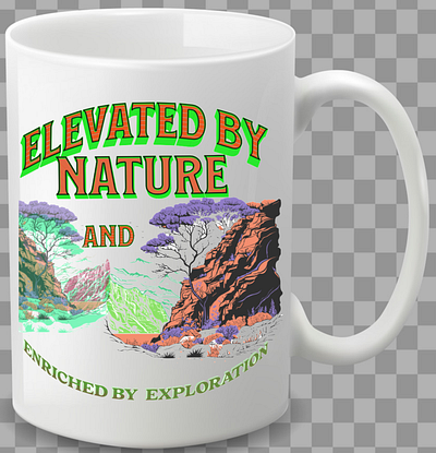 Elevated by Nature cup elevated by nature forest mountains mug