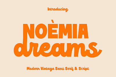 Noemia Dream Modern Vintage Font 70s style font branding font editorial font modern vintage font nostalgic font retro modern font retro script font retro serif font vintage display font