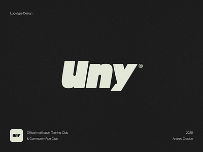 Uny Run Club Logotype Design brand identity branding graphic design logo logo design logomark logotype vector