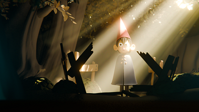 Wirt 3d animation character fanart graphic design illustration overthegradenwa stylized