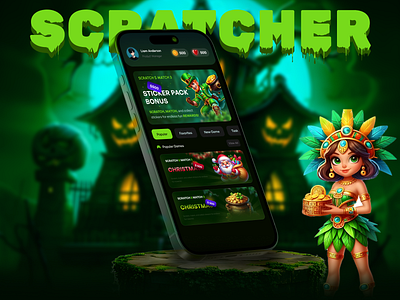 Play game and earn money app - Home Page casino dailytasksui darkmodeui earnmoneyapp gameapp gamedesign gamingappui homescreen mobileappdesign mobileui moneymakingapp playtoearn rewardapp uiux uxdesign